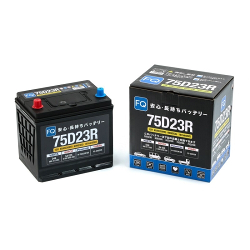 Батарея аккумуляторная FQ 75D23R 65А/ч 600А 12В прямая полярн. выносные (Азия) клеммы